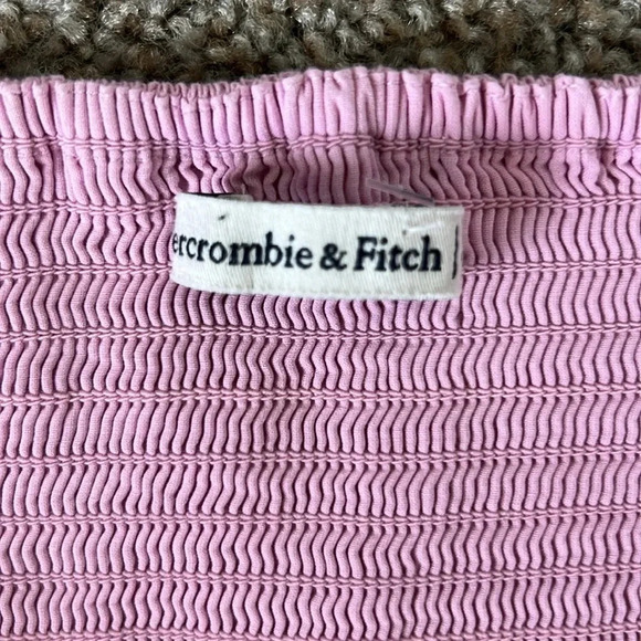Abercrombie & Fitch Women’s Puffed Sleeve Top Pink Size Small - Picture 9 of 10